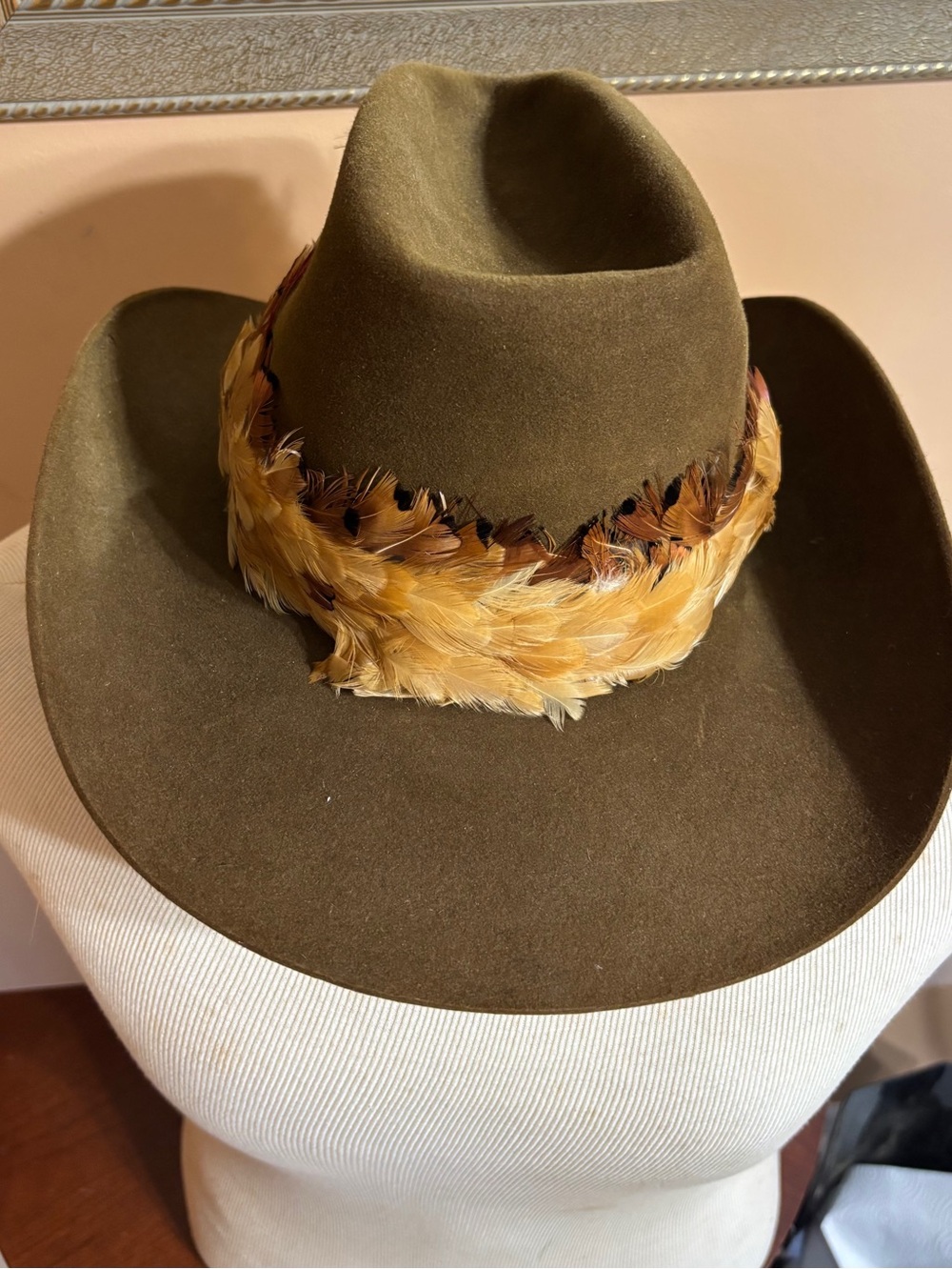 Stetson Ivory Satin-Lined Hat with Printed Interior Graphic